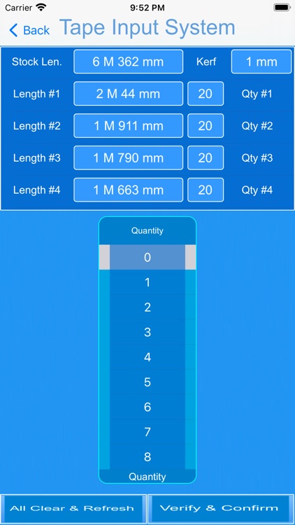 OptiCut 20 Calculator screenshot-1