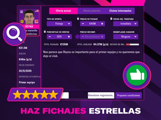 Football Manager 2022 Mobile iPad Capturas de pantalla