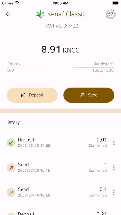 KNCC wallet screenshot-3