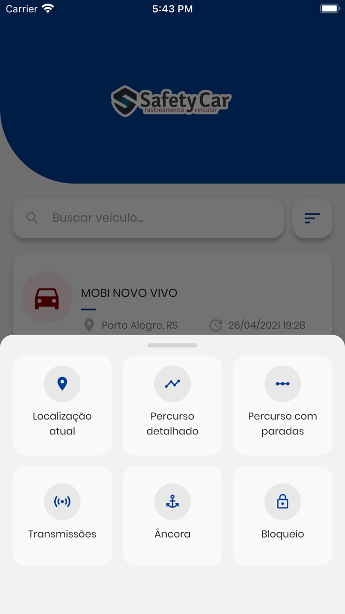 Safety Car Rast. Veicular