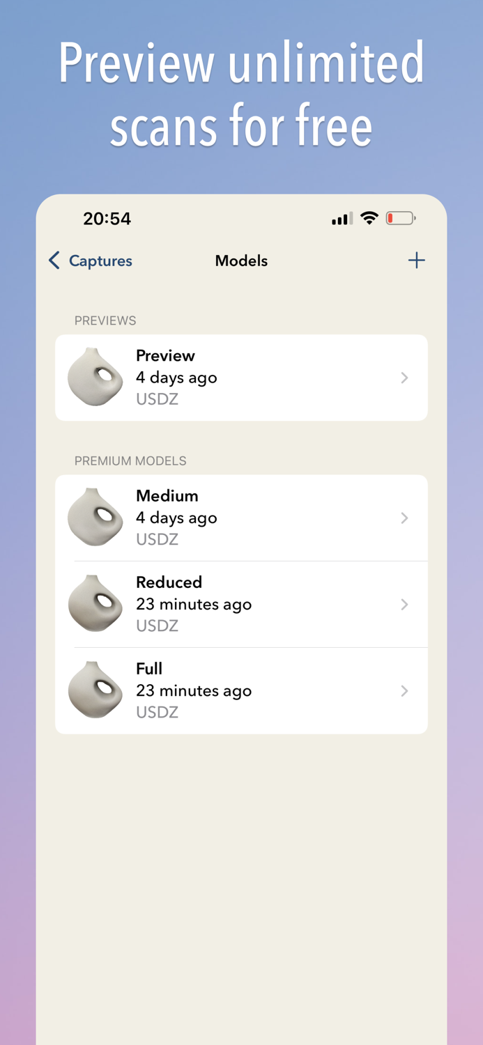 Modelified — 3D Capture