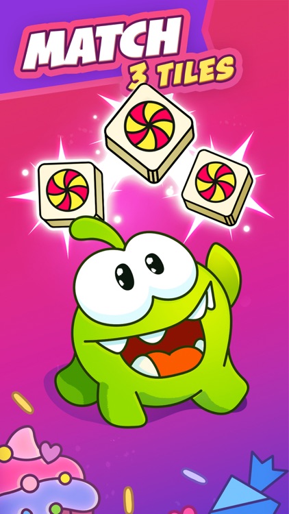 Om Nom: 3 Tiles Matching Game screenshot-0