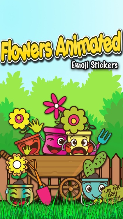 Flowers Animated Emoji Sticker