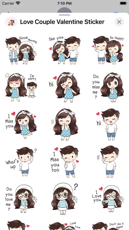 Autocollant Couple Chat - ZoneStickers