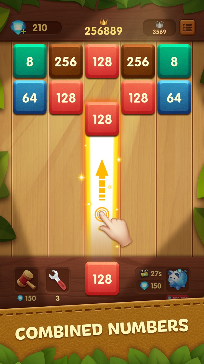 Merge Block 2048 Shoot Puzzle