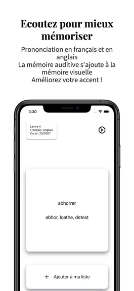Game screenshot Vocabulaire Anglais-Français apk
