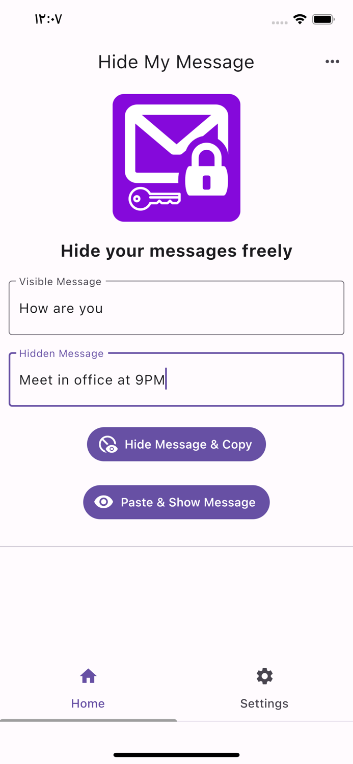Hide My Message - Chat freely