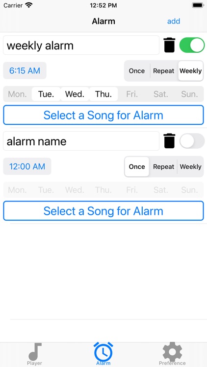 ClockDisk - Music Player Alarm