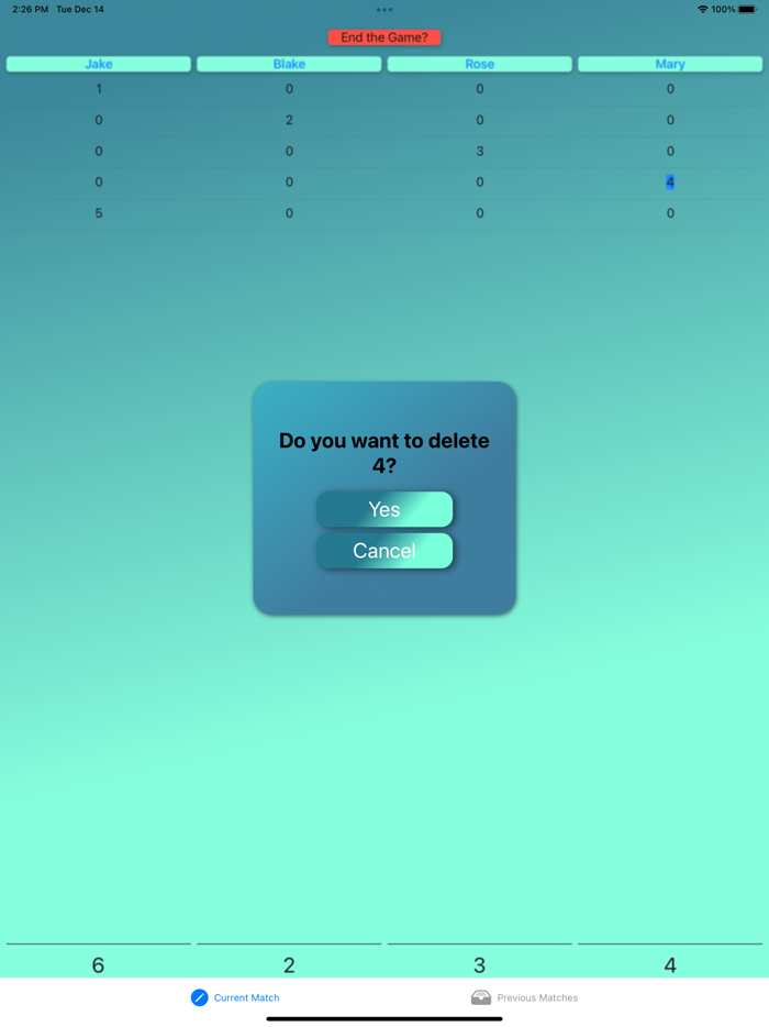 Domino Score Keeping Pad