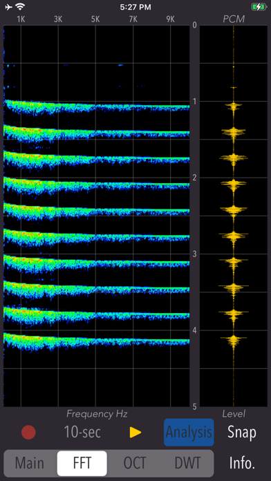 Wavelet Voice Sonogram screenshot1