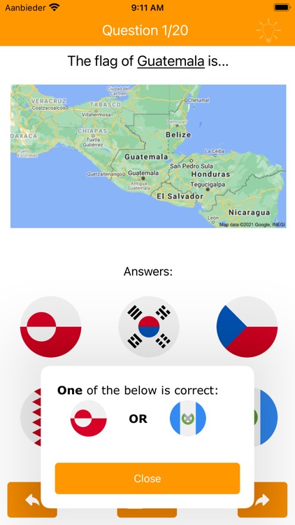 Click the 'T' Flags Quiz