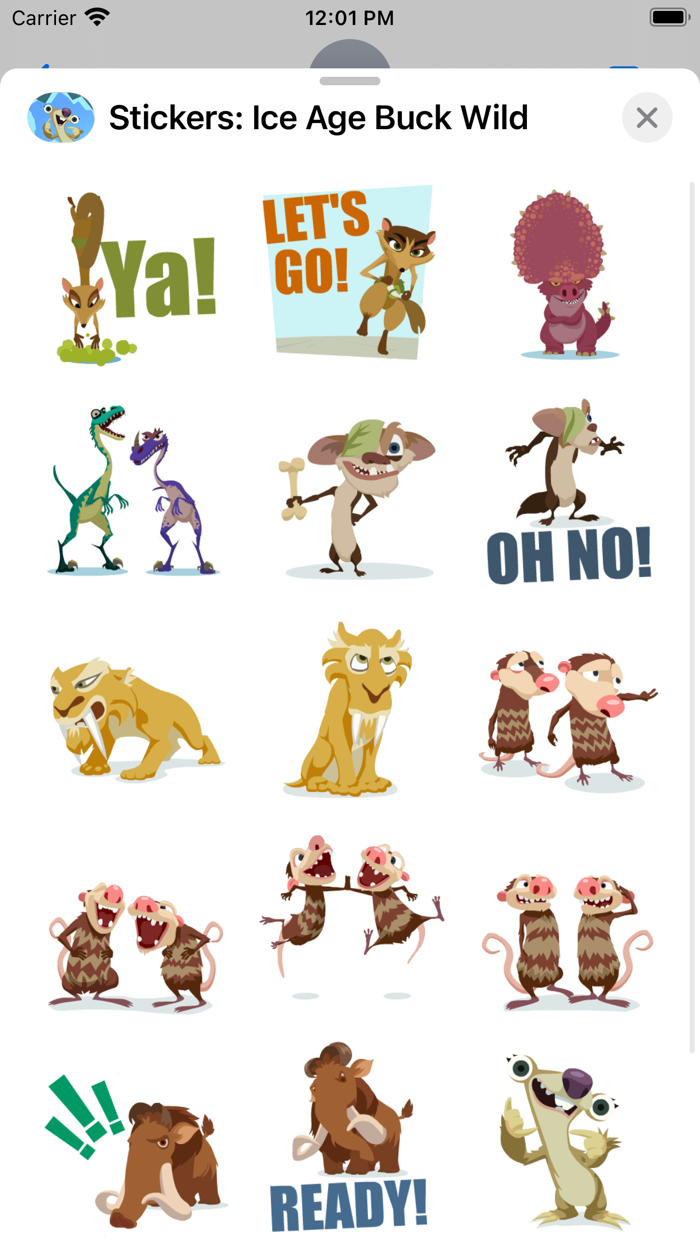 Stickers Ice Age Buck Wild
