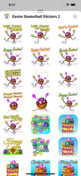 Game screenshot Easter Basketball Stickers apk