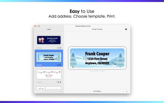 Address Labels by Nobody on the Mac App Store