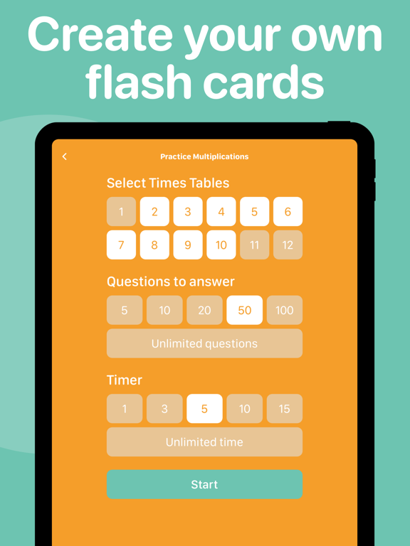 Math Facts - Flash Cards screenshot 3