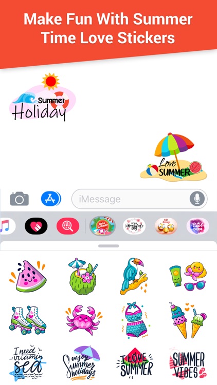 Summer Time Love Emojis screenshot-3