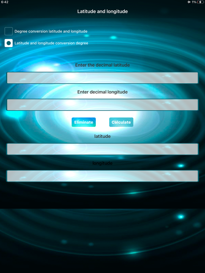 Latitude and longitude