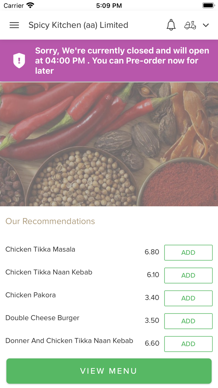 Spicy Kitchen aa Limited