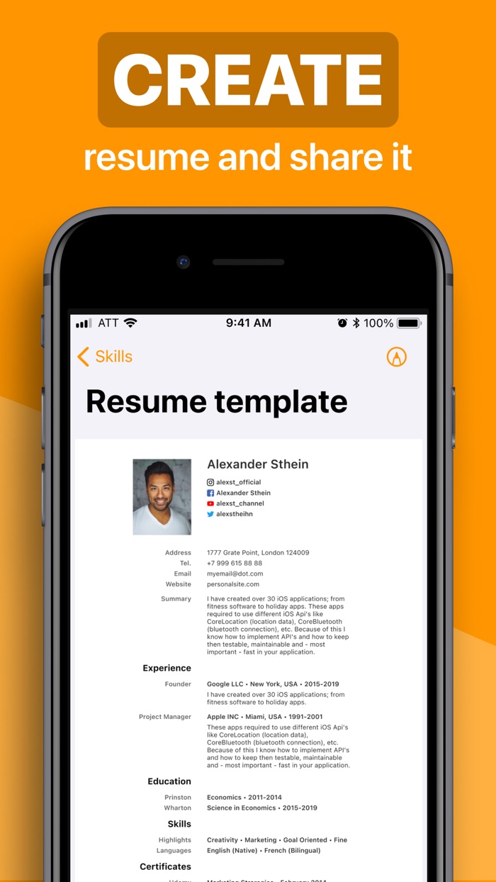 Currículum Vítae ®