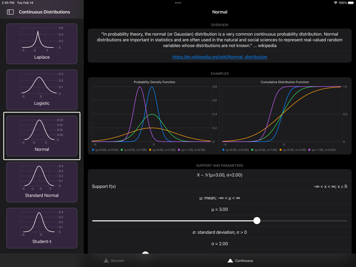 Distributions