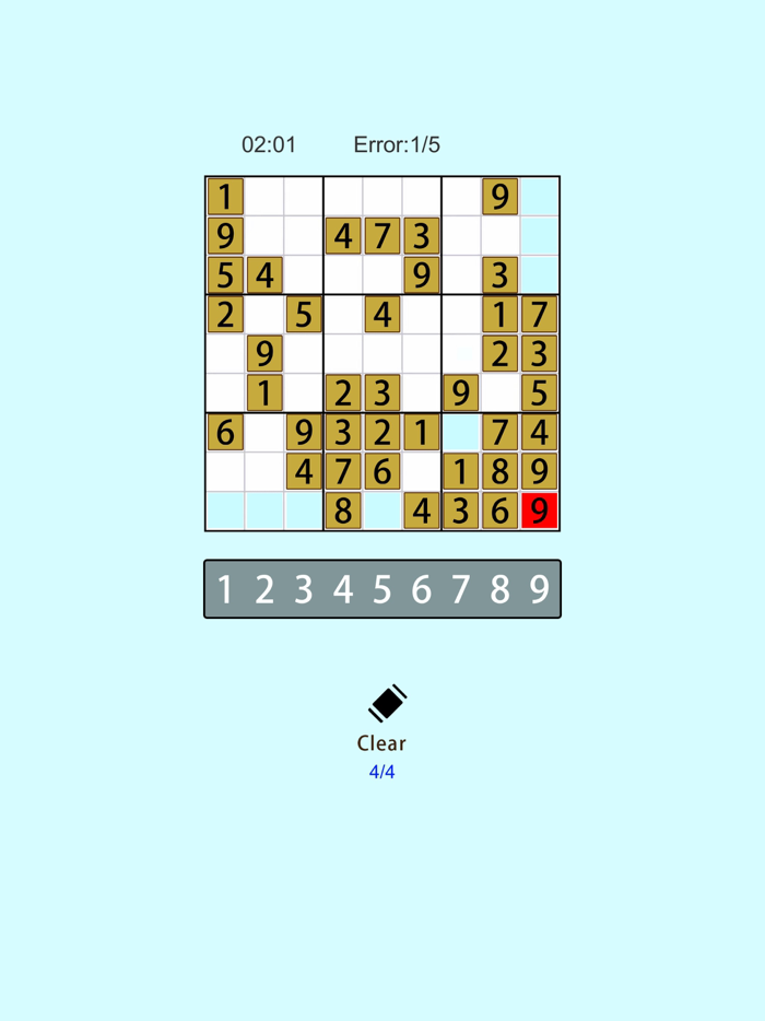 Classic Sudoku Puzzle Brain