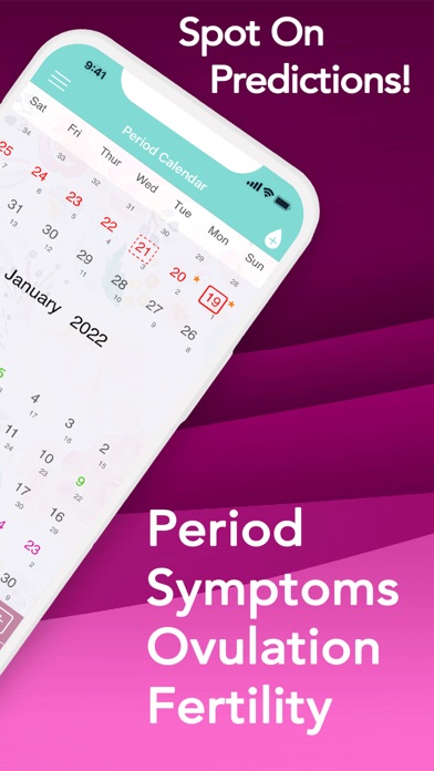 iPink Period Tracker screenshot 2