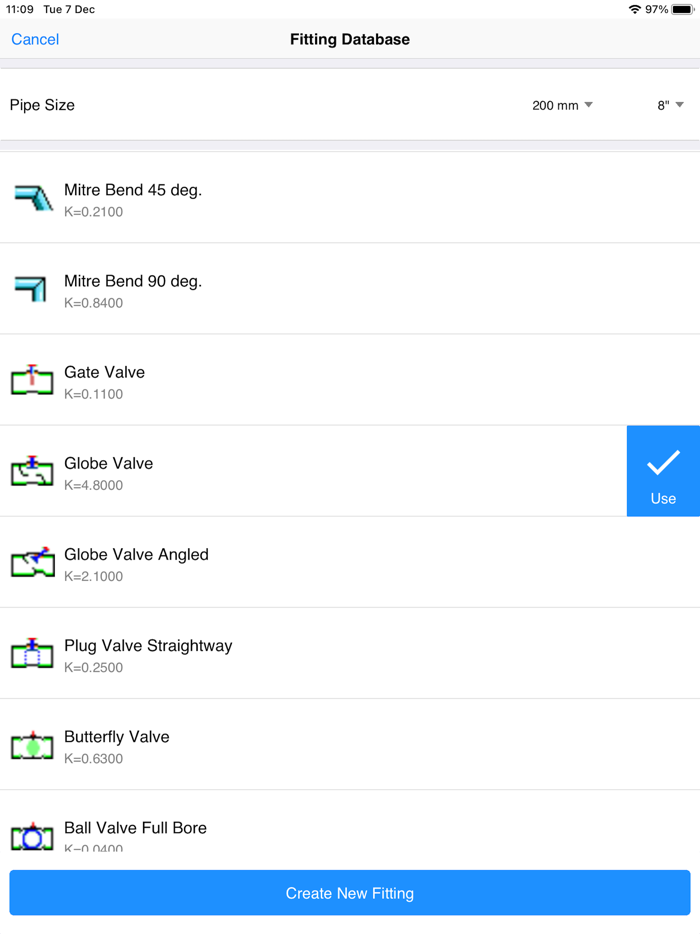 Pipe Flow Gas Pressure Drop