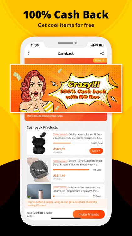 BG Bee Get Cashback - Banggood