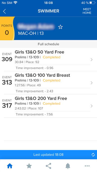 Meet Mobile: Swim screenshot1