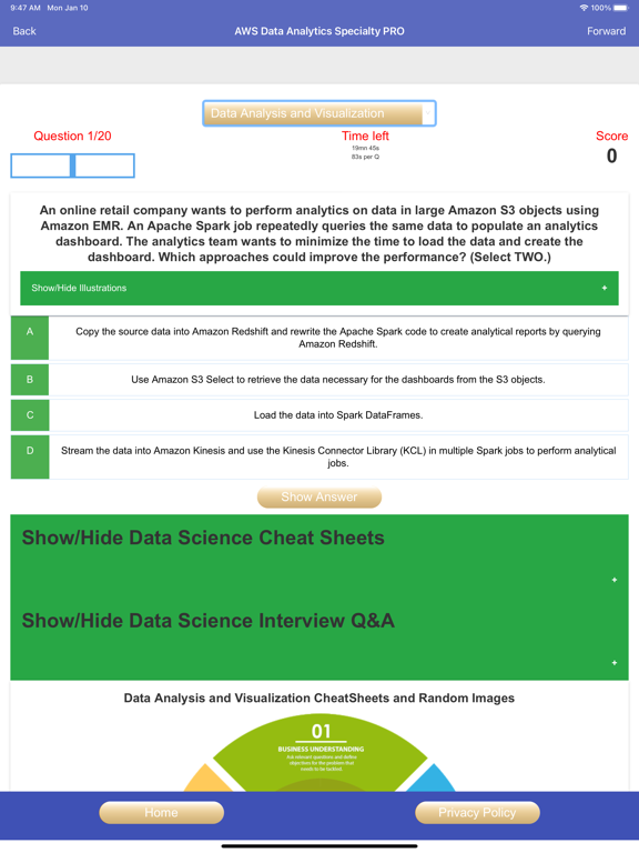 AWS Data Analytics Sp Exam PRO screenshot 2