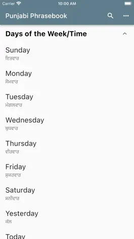 Game screenshot Punjabi Phrasebook apk