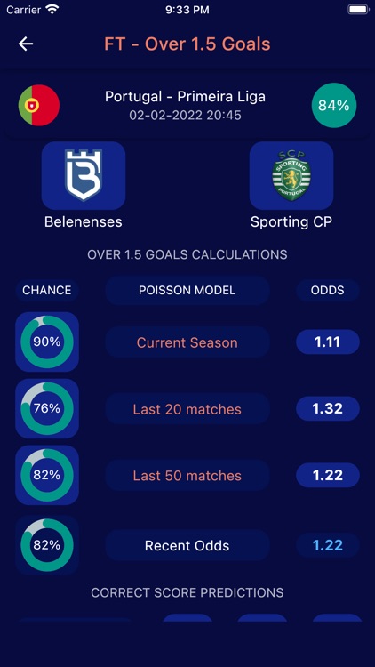 Poisson Distribution Football screenshot-3