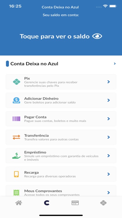 Conta Deixa no Azul