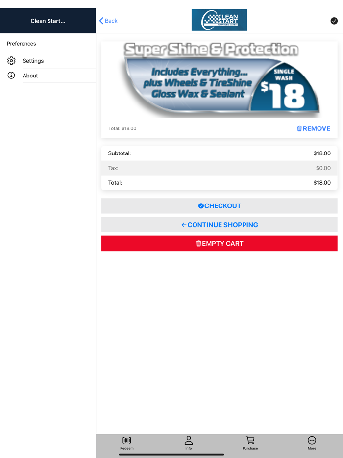 Clean Start Express CW