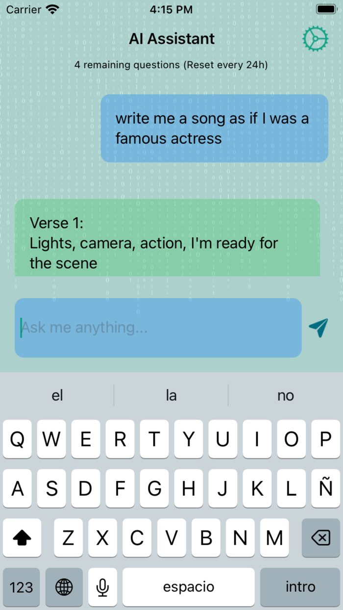 AI Assistant Chat to AI