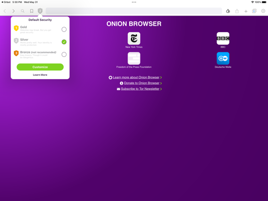 Onion Browser screenshot 3