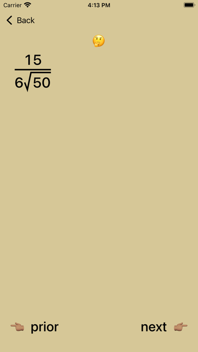 Eliminate Denominator Radicals screenshot 2