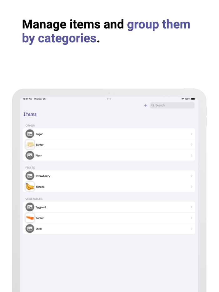 Grocery List Make it simple