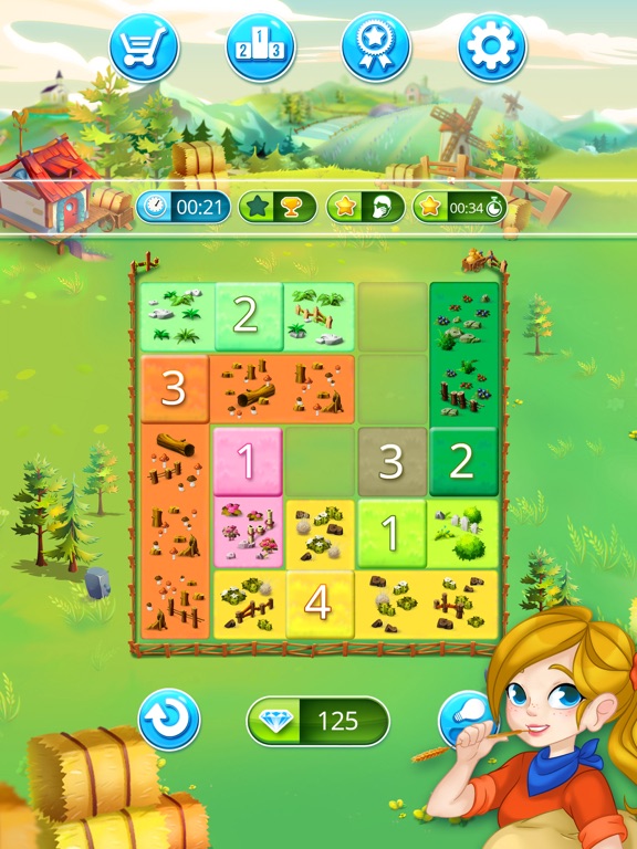 Happy Farm: fill in the fields screenshot 2