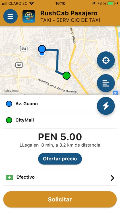 RushCab Pasajero