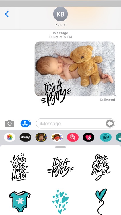 It's a Boy! iMessage Stickers