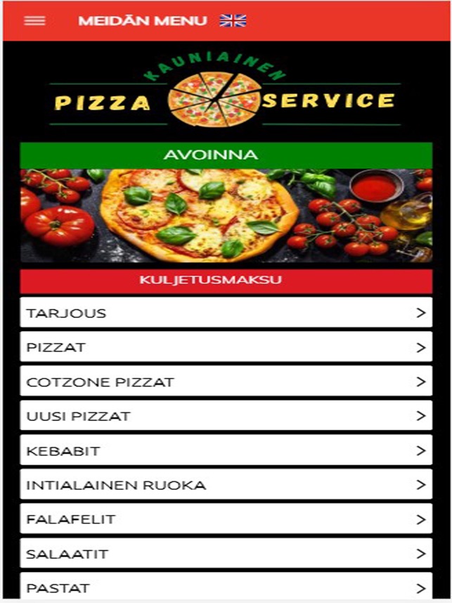 Kauniainen Pizza Service on the App Store