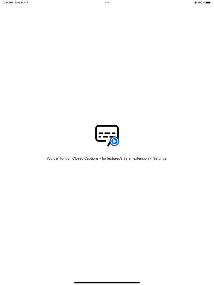 Closed Captions - for lectures