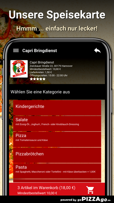 Capri Bringdienst Hannover screenshot 4