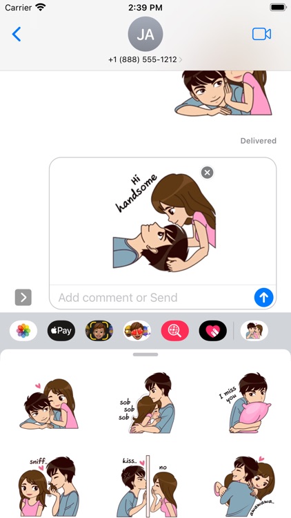 Valentine Stickers - WASticker