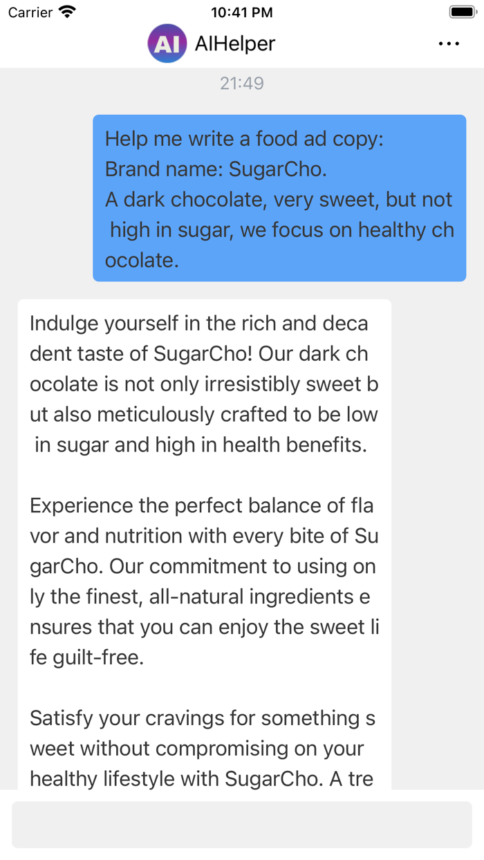 AI Helper Chat - Robot