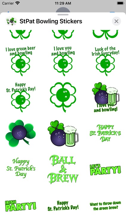 St Pat's Bowling Stickers screenshot-3