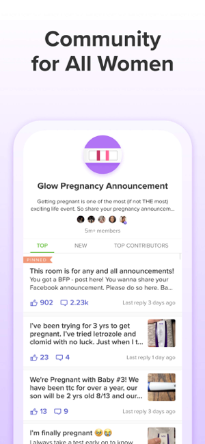 ‎Glow: Fertility, Ovulation App Screenshot