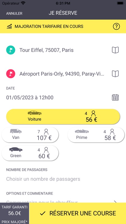 Mon chauffeur privé