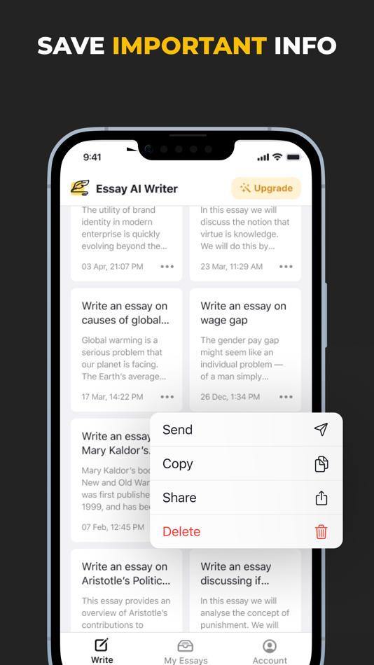 essay app ios